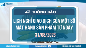 lịch nghỉ giao dịch